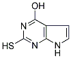 7-DEAZA-2-MERCAPTO-HYPOXANTHINE Struktur