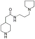 N-(3-(1-PYRROLIDINO)PROPYL)-4-PIPERIDINOACETAMIDE Struktur