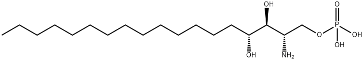 D-RIBO-PHYTOSPHINGOSINE-1-PHOSPHATE Struktur