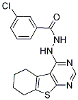 3-CHLORO-N'-5,6,7,8-TETRAHYDRO[1]BENZOTHIENO[2,3-D]PYRIMIDIN-4-YLBENZOHYDRAZIDE Struktur