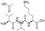 H-VAL-VAL-LYS-OH ACETATE SALT Struktur