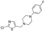 1-[(2-CHLORO-1,3-THIAZOL-5-YL)METHYL]-4-(4-FLUOROPHENYL)PIPERAZINE Struktur