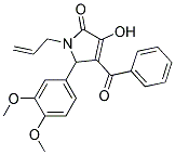 1-ALLYL-4-BENZOYL-5-(3,4-DIMETHOXYPHENYL)-3-HYDROXY-1,5-DIHYDRO-2H-PYRROL-2-ONE Struktur