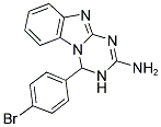 4-(4-BROMOPHENYL)-3,4-DIHYDRO[1,3,5]TRIAZINO[1,2-A]BENZIMIDAZOL-2-AMINE Struktur