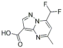 7-DIFLUOROMETHYL-5-METHYL-PYRAZOLO[1,5-A]PYRIMIDINE-3-CARBOXYLIC ACID Struktur