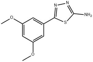 5-(3,5-DIMETHOXY-PHENYL)-[1,3,4]THIADIAZOL-2-YLAMINE Struktur