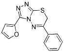 3-(2-FURYL)-6-PHENYL-7H-[1,2,4]TRIAZOLO[3,4-B][1,3,4]THIADIAZINE Struktur