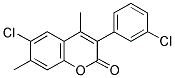 6-CHLORO-3(3'-CHLOROPHENYL)-4,7-DIMETHYLCOUMARIN Struktur