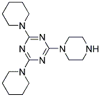 2-(1-PIPERAZINYL)-4,6-DI(1-PIPERIDINYL)-1,3,5-TRIAZINE Struktur