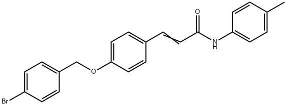 (E)-3-(4-[(4-BROMOBENZYL)OXY]PHENYL)-N-(4-METHYLPHENYL)-2-PROPENAMIDE Struktur