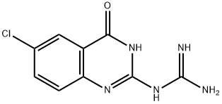 N-(6-CHLORO-4-OXO-3,4-DIHYDRO-QUINAZOLIN-2-YL)-GUANIDINE Struktur