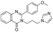 3-[3-(1H-IMIDAZOL-1-YL)PROPYL]-2-(4-METHOXYPHENYL)QUINAZOLIN-4(3H)-ONE Struktur