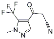 3-[1-METHYL-5-(TRIFLUOROMETHYL)-1H-PYRAZOL-4-YL]-3-OXOPROPANENITRILE Struktur