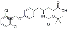 4-T-BUTOXYCARBONYL-(R)-AMINO-5-(4'-DICHLOROBENZOXYPHENYL)PENTANOIC ACID Struktur