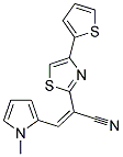 (2Z)-3-(1-METHYL-1H-PYRROL-2-YL)-2-(4-THIEN-2-YL-1,3-THIAZOL-2-YL)ACRYLONITRILE Struktur