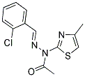 N'-[(1E)-(2-CHLOROPHENYL)METHYLENE]-N-(4-METHYL-1,3-THIAZOL-2-YL)ACETOHYDRAZIDE Struktur