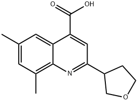 2-FURAN-2-YL-6,8-DIMETHYL-QUINOLINE-4-CARBOXYLIC ACID Struktur