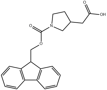 1-FMOC-3-PYRROLIDINEACETIC ACID Struktur