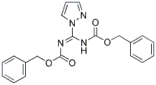 N,N'-BIS(BENZYLOXYCARBONYL)-1H-PYRAZOLE-1-CARBOXAMIDINE Struktur