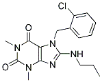 7-(2-CHLOROBENZYL)-1,3-DIMETHYL-8-(PROPYLAMINO)-3,7-DIHYDRO-1H-PURINE-2,6-DIONE Struktur