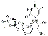 3'-AMINO-3'-DEOXYTHYMIDINE-5'-TRIPHOSPHATE LITHIUM SALT Struktur