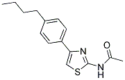 N-[4-(4-BUTYLPHENYL)-1,3-THIAZOL-2-YL]ACETAMIDE Struktur