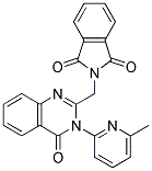 2-{[3-(6-METHYLPYRIDIN-2-YL)-4-OXO-3,4-DIHYDROQUINAZOLIN-2-YL]METHYL}-1H-ISOINDOLE-1,3(2H)-DIONE Struktur