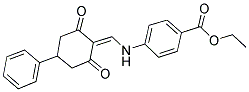 ETHYL 4-{[(2,6-DIOXO-4-PHENYLCYCLOHEXYLIDENE)METHYL]AMINO}BENZOATE Struktur