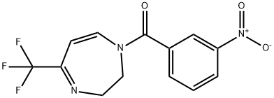 (3-NITROPHENYL)[5-(TRIFLUOROMETHYL)-2,3-DIHYDRO-1H-1,4-DIAZEPIN-1-YL]METHANONE Struktur