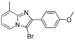 3-BROMO-2-(4-METHOXYPHENYL)-8-METHYLIMIDAZO[1,2-A]PYRIDINE Struktur