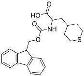 2-(9H-FLUOREN-9-YLMETHOXYCARBONYLAMINO)-3-(TETRAHYDRO-THIOPYRAN-4-YL)-PROPIONIC ACID Struktur