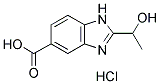 2-(1-HYDROXY-ETHYL)-1 H-BENZOIMIDAZOLE-5-CARBOXYLIC ACID HYDROCHLORIDE Struktur