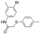 N-(4-BROMO-3-METHYLPHENYL)-2-[(4-METHYLPHENYL)SULFANYL]ACETAMIDE Struktur