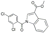 METHYL 1-(2,4-DICHLOROBENZOYL)-1H-INDOLE-3-CARBOXYLATE Struktur