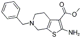 METHYL 2-AMINO-6-BENZYL-4,5,6,7-TETRAHYDROTHIENO [2,3-C]PYRIDINE-3-CARBOXYLATE Struktur