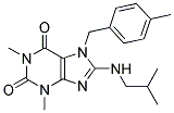 8-(ISOBUTYLAMINO)-1,3-DIMETHYL-7-(4-METHYLBENZYL)-1H-PURINE-2,6(3H,7H)-DIONE Struktur