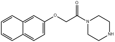 2-(NAPHTHALEN-2-YLOXY)-1-PIPERAZIN-1-YL-ETHANONE Struktur