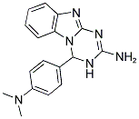 4-[4-(DIMETHYLAMINO)PHENYL]-3,4-DIHYDRO[1,3,5]TRIAZINO[1,2-A]BENZIMIDAZOL-2-AMINE Struktur