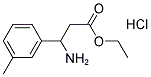 ETHYL 3-AMINO-3-(3-METHYLPHENYL)PROPANOATE HYDROCHLORIDE Struktur