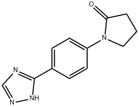 1-[4-(1H-1,2,4-TRIAZOL-3-YL)PHENYL]-2-PYRROLIDINONE Struktur