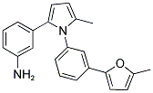 3-{5-METHYL-1-[3-(5-METHYL-2-FURYL)PHENYL]-1H-PYRROL-2-YL}ANILINE Struktur