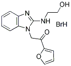 1-FURAN-2-YL-2-[2-(2-HYDROXY-ETHYLAMINO)-BENZOIMIDAZOL-1-YL]-ETHANONE HYDROBROMIDE Struktur