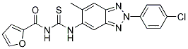 N-({[2-(4-CHLOROPHENYL)-6-METHYL-2H-1,2,3-BENZOTRIAZOL-5-YL]AMINO}CARBONOTHIOYL)-2-FURAMIDE Struktur