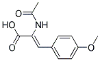 (2Z)-2-(ACETYLAMINO)-3-(4-METHOXYPHENYL)ACRYLIC ACID Struktur