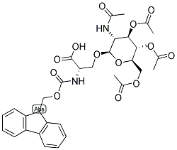 FMOCSER(AC3-BETA-D-GLCNAC)-OH Struktur