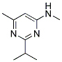 2-ISOPROPYL-N,6-DIMETHYL-4-PYRIMIDINAMINE Struktur