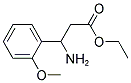 3-AMINO-3-(2-METHOXY-PHENYL)-PROPIONIC ACID ETHYL ESTER Struktur