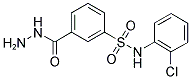 N-(2-CHLORO-PHENYL)-3-HYDRAZINOCARBONYL-BENZENESULFONAMIDE Struktur