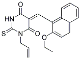 (5Z)-1-ALLYL-5-[(2-ETHOXY-1-NAPHTHYL)METHYLENE]-2-THIOXODIHYDROPYRIMIDINE-4,6(1H,5H)-DIONE Struktur