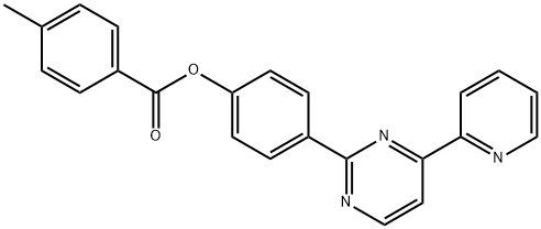 4-[4-(2-PYRIDINYL)-2-PYRIMIDINYL]PHENYL 4-METHYLBENZENECARBOXYLATE Struktur